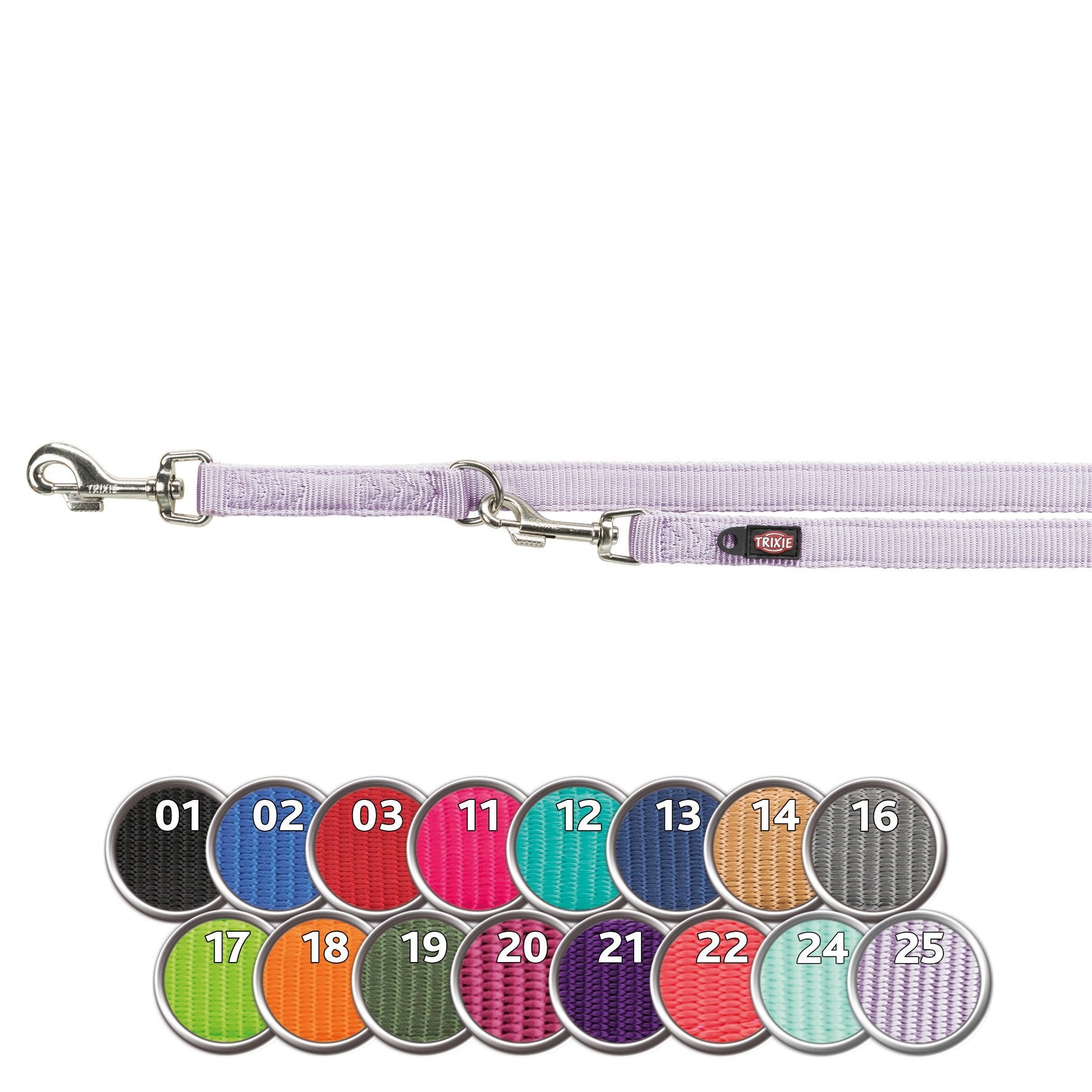 Trixie Hondenriem Premium Dubbelgestikt Verstelbaar Royal Blauw 200X2 CM