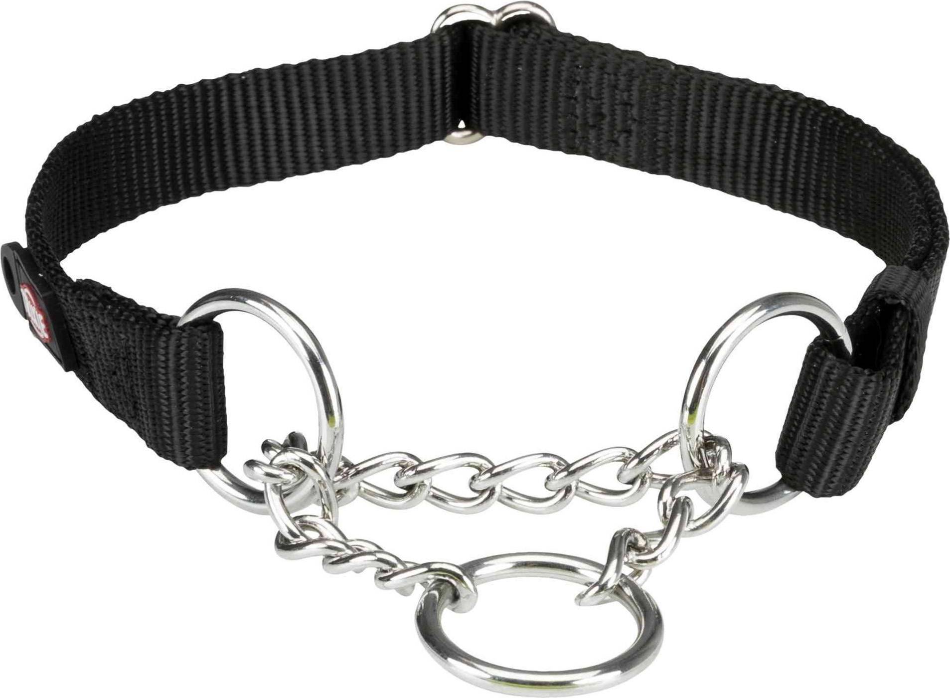 Trixie Halsband Hond Premium Halfslip Halsband Zwart 35-50X2 CM