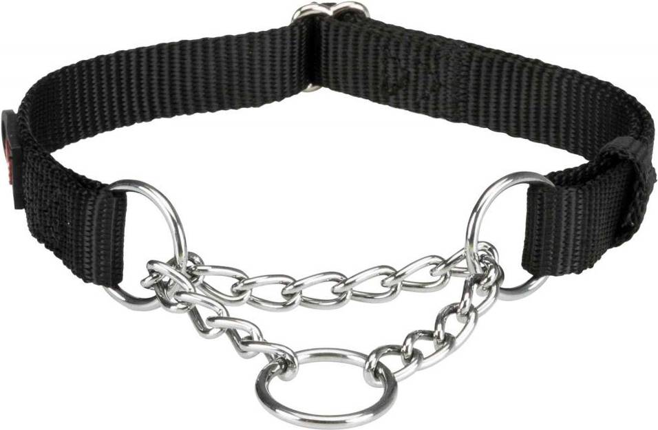 Trixie Halsband Hond Premium Halfslip Halsband Zwart 45-70X2.5 CM