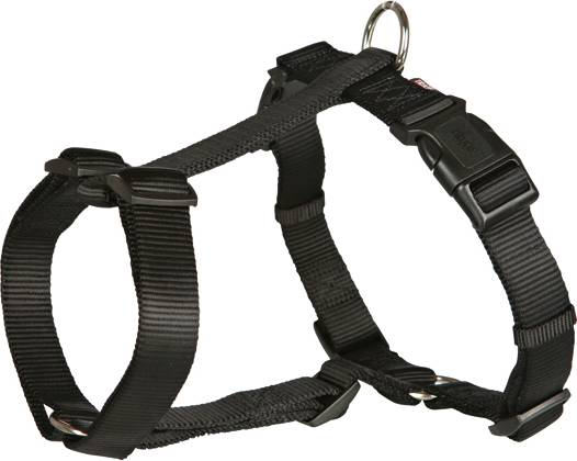 Trixie Hondentuig Premium H-Tuig Zwart 75-120X2.5 CM