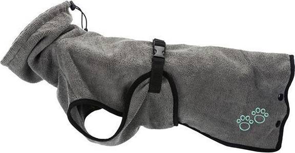 Trixie Badjas Hond Badstof Grijs 75 CM