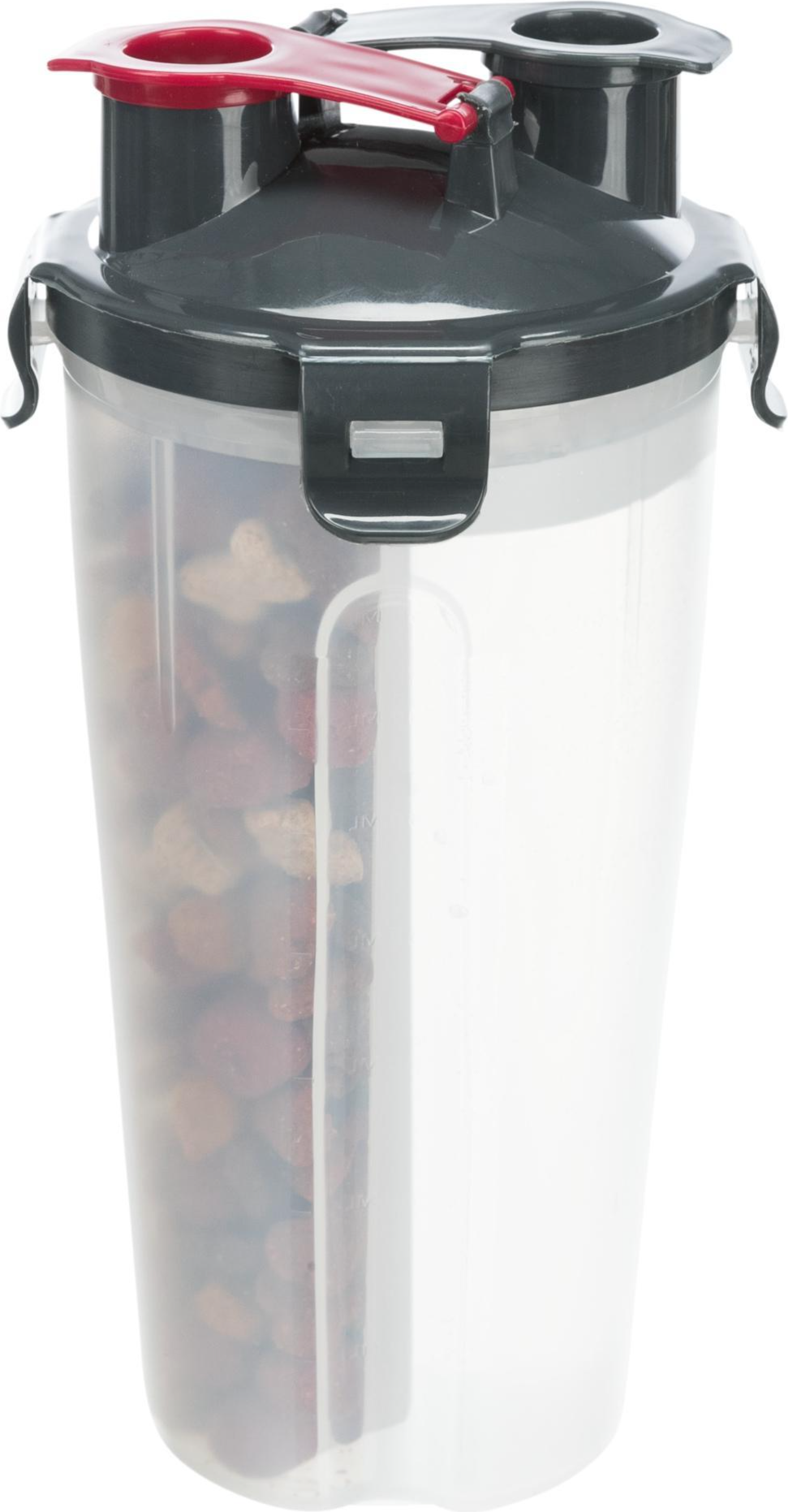 Trixie Waterfles / Voerfles Inclusief Reisbak Kunststof / Silicone 2X350 ML 11X11X23 CM