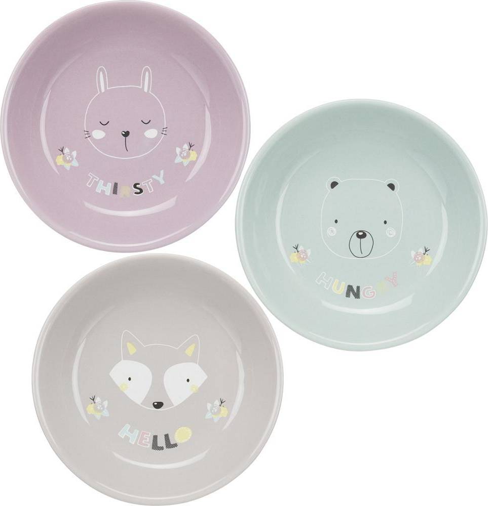 Trixie Junior Voerbak Keramiek Laag Assorti 14 CM 200 ML 4 ST