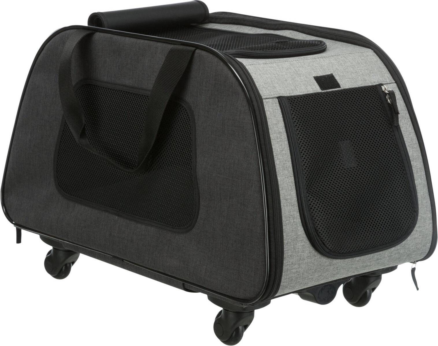 Trixie Reismand Trolley Zwart / Lichtgrijs 67X34X43 CM