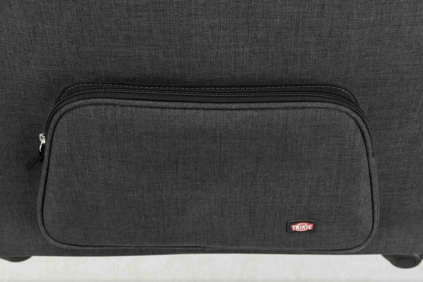 Trixie Reismand Trolley Zwart / Lichtgrijs 67X34X43 CM