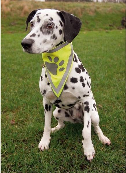 Trixie Reflecterende Bandana Geel L-XL 43-60 CM 2ST