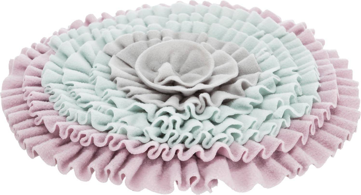 Trixie Junior Snuffelmat Zacht Roze / Mintgroen / Grijs 38X38 CM