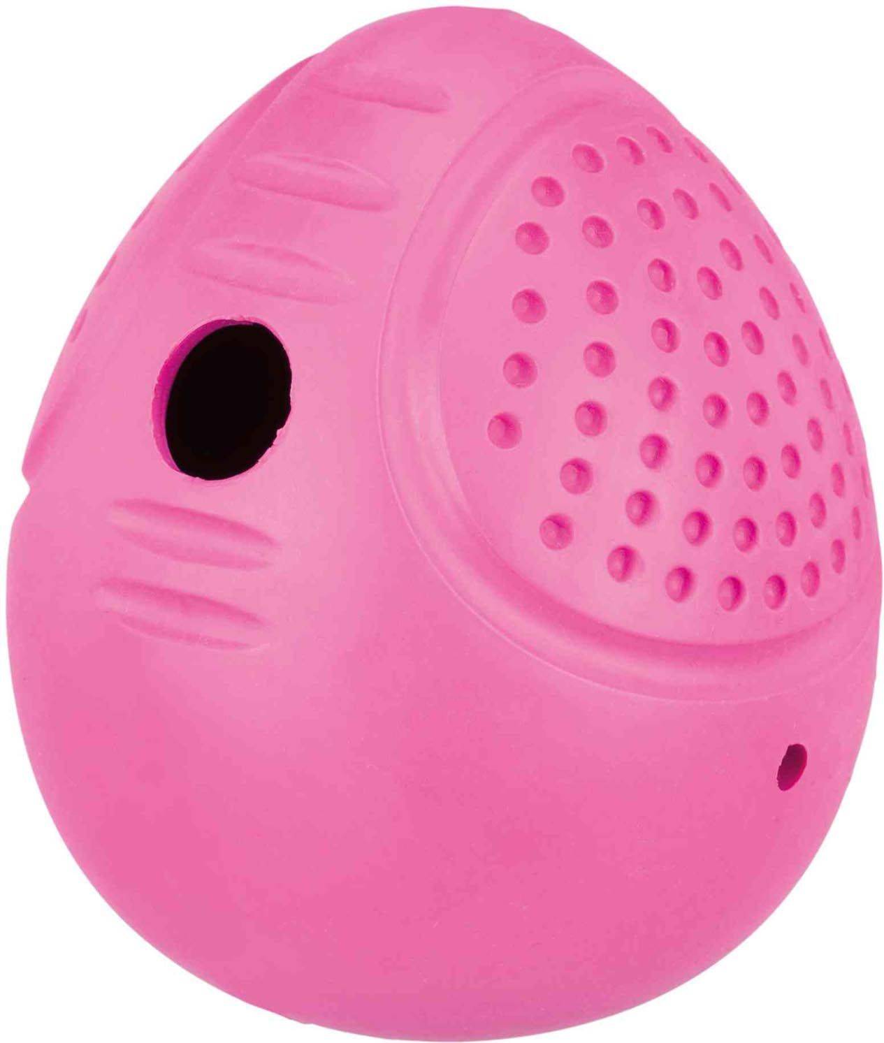 Trixie Snack Tuimel-Ei Natuurrubber Assorti 10 CM 3 ST