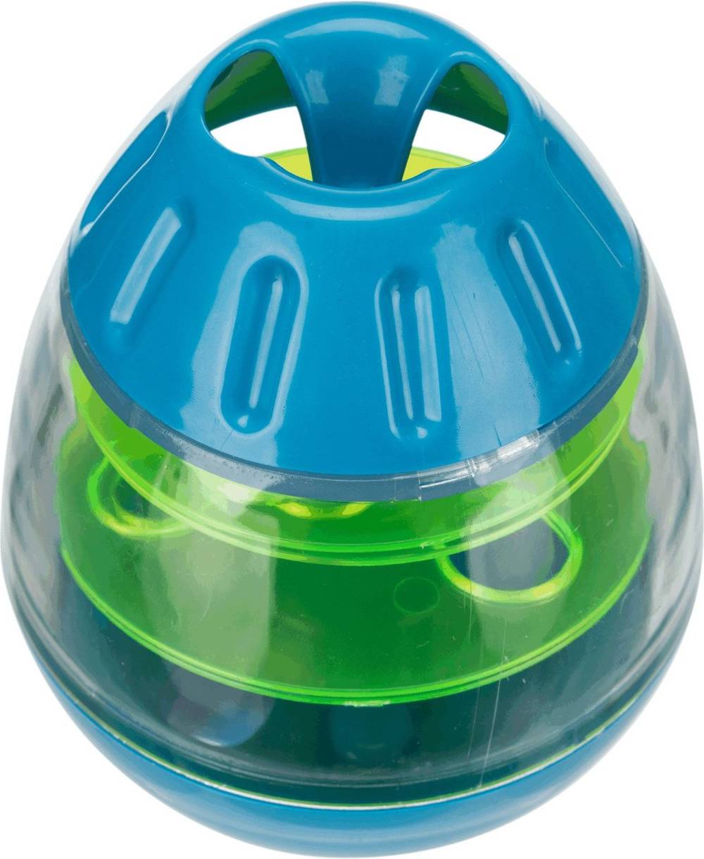 Trixie Roly Poly Snack Tuimel Ei Grijs / Lime Groen 13 CM