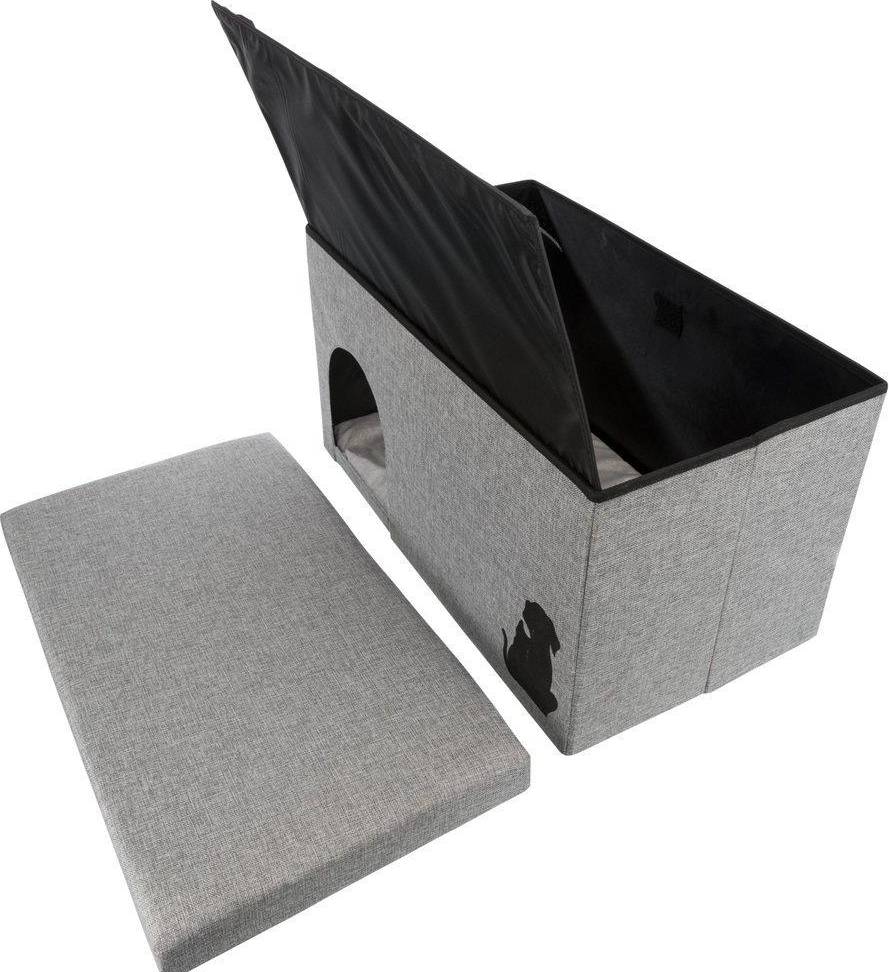 Trixie Kattenhuis Kimy Grijs 70X40X40 CM