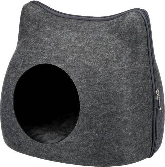 Trixie Relax Iglo Kat Vilt Grijs 38X37X35 CM