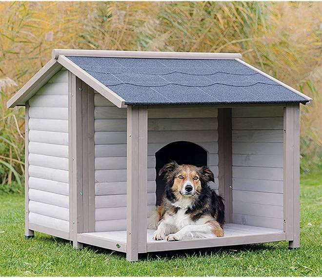 Trixie Natura Hondenhok Lodge Grijs 130X105X100 CM