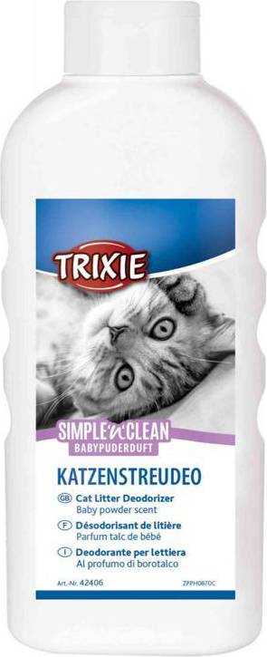 Trixie Simple'n'nclean Geurverdrijver Kattenbak Babypoedergeur 750 GR