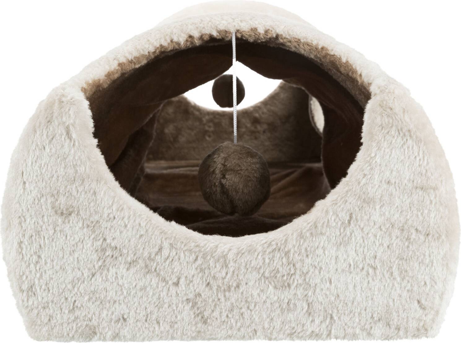 Trixie Krabtunnel Lichtgrijs / Bruin / Taupe 110X30X38 CM