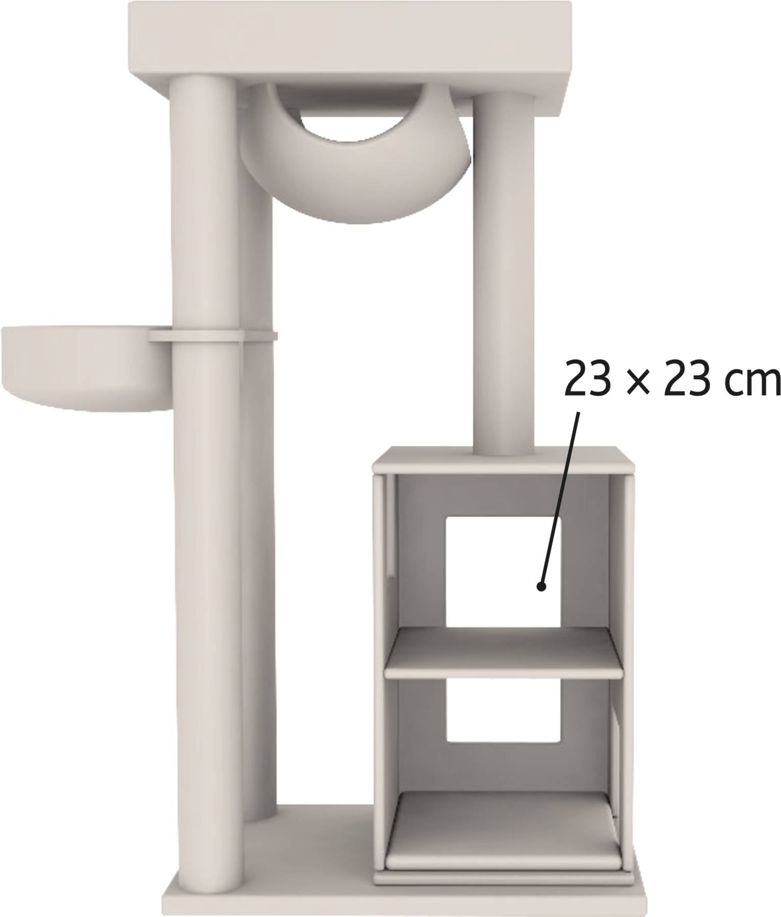 Trixie Krabpaal Amadeus Xxl Grijs 90X60X163 CM