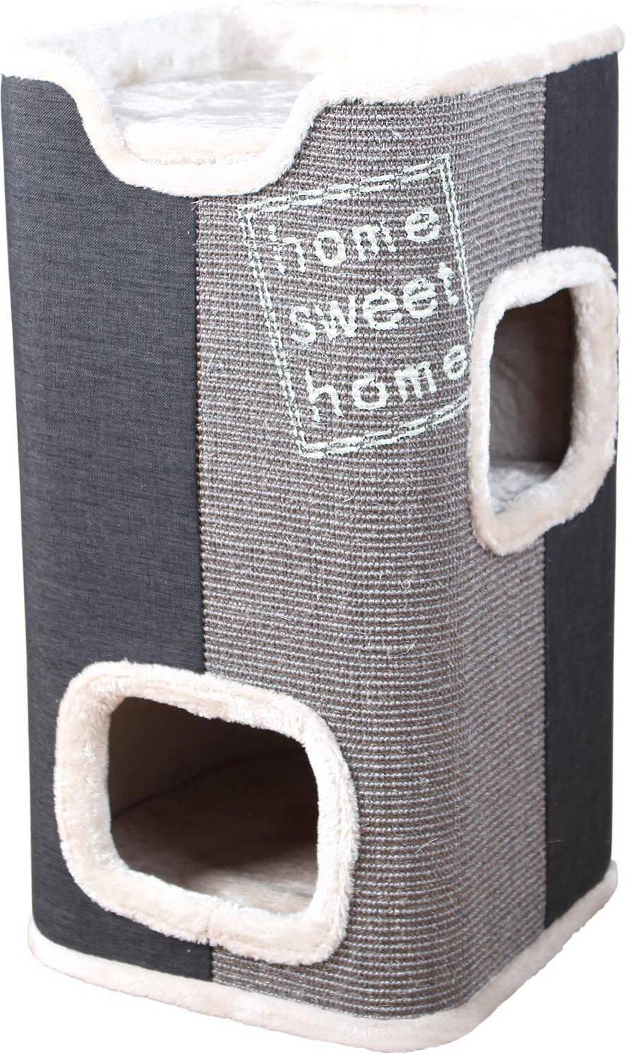 Trixie Krabton Jorge Antraciet / Grijs / Lichtgrijs 38X38X78 CM