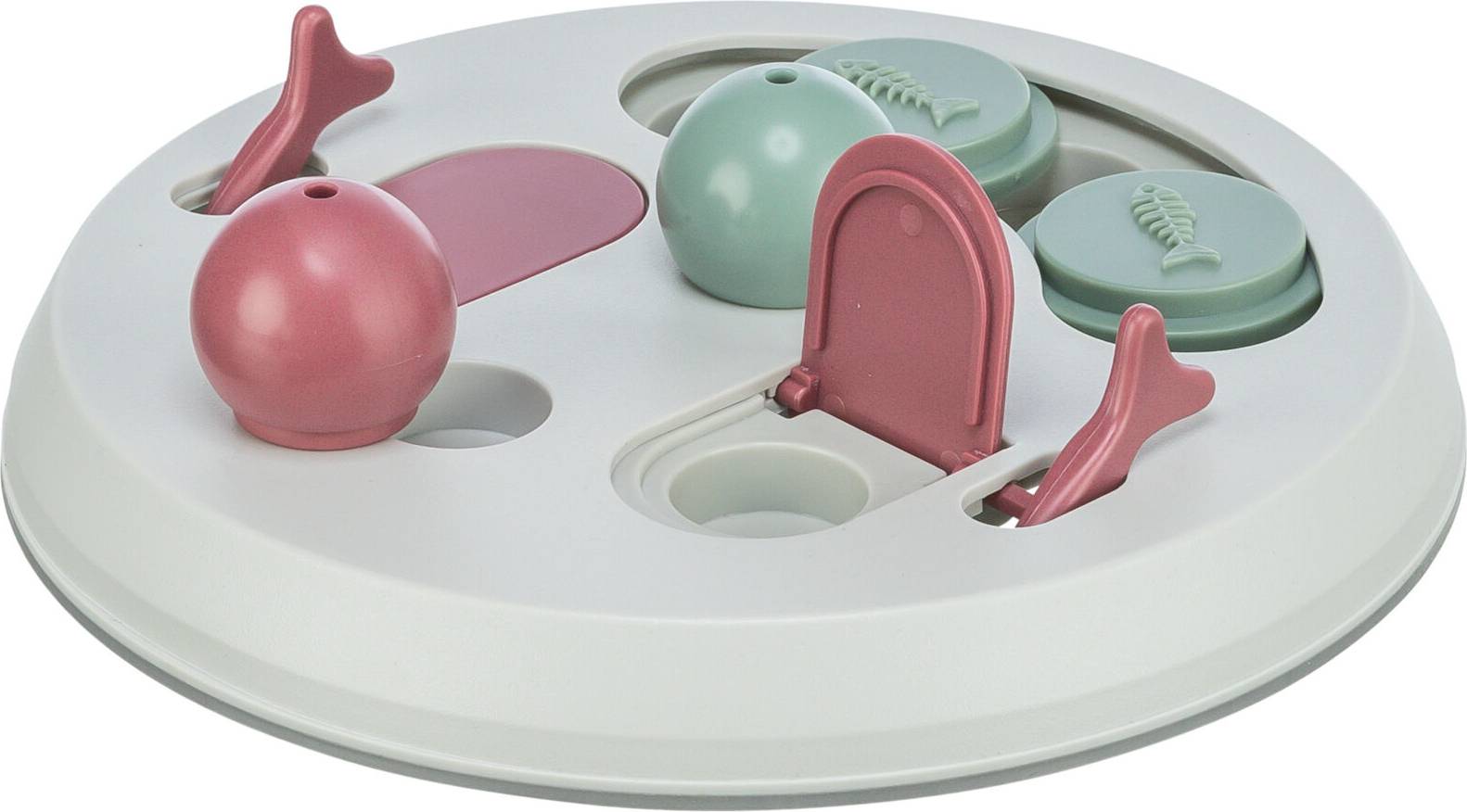 Trixie Cat Activity Flip Board Bes / Roze / Lichtgrijs 23X23 CM