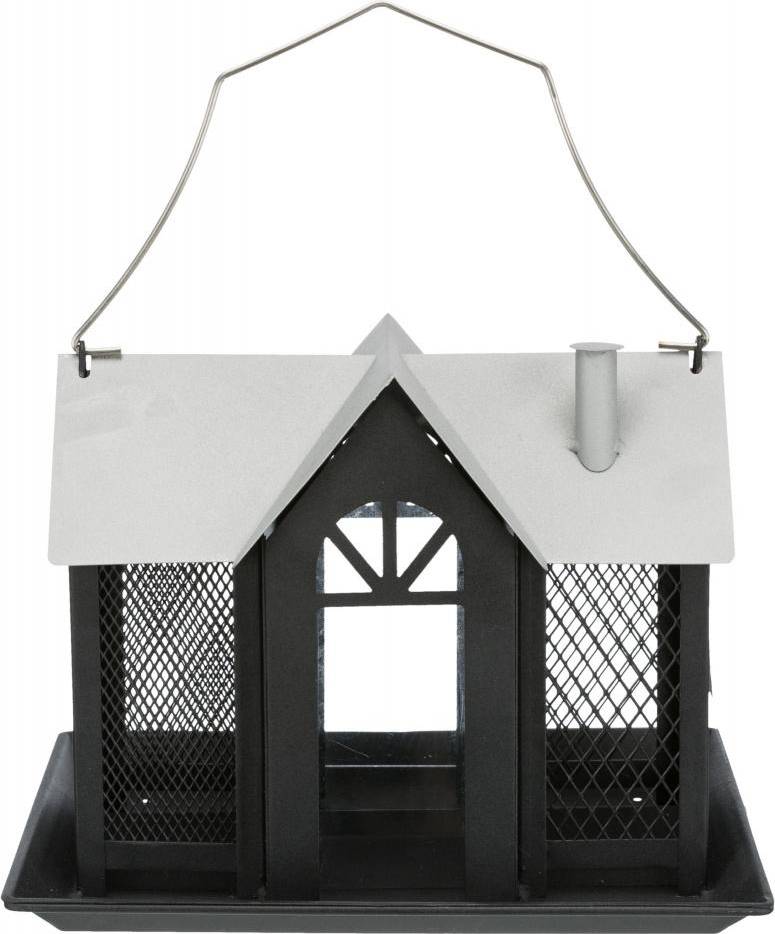 Trixie Voederhuis Villa Metaal Zwart 26X19X19 CM