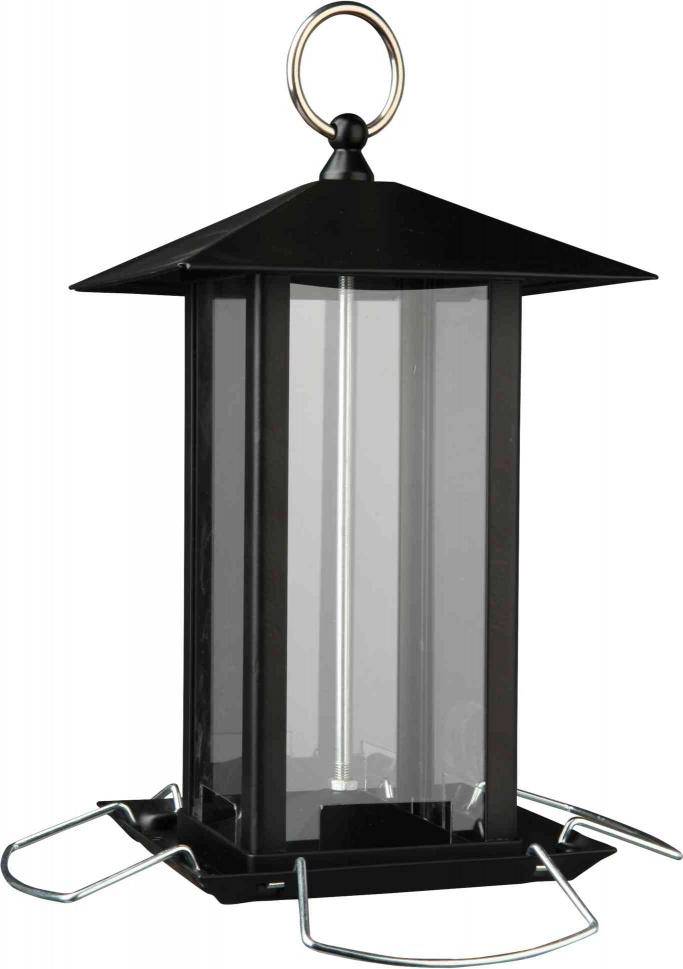 Trixie Voerdispenser Lantaarn Metaal Zwart 19X20X19 CM