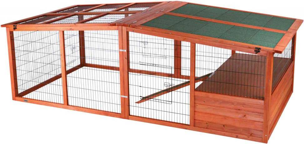 Trixie Natura Knaagdierren Met Dak Xl 233X79X116 CM