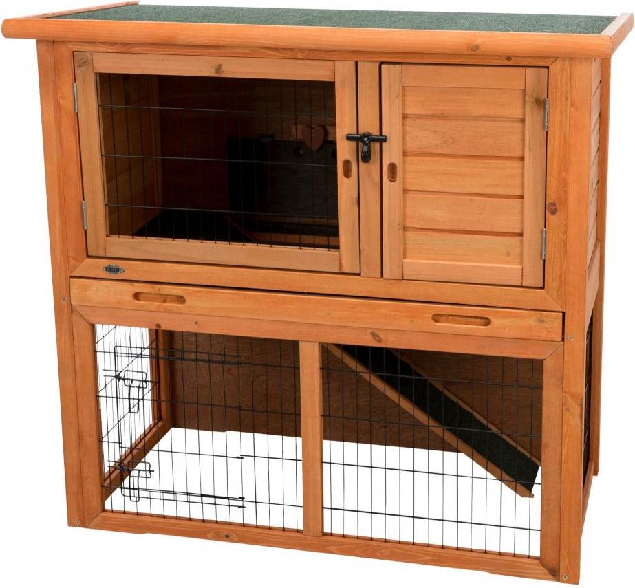 Trixie Natura Konijnenhok Met Ren Bruin 104X97X52 CM