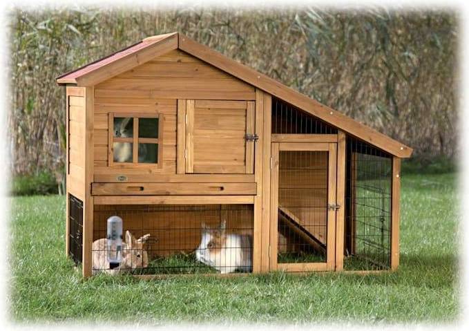 Trixie Natura Konijnenhok Met Ren Bruin 151X107X80 CM