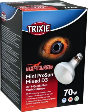 Trixie Reptiland Mini Prosun Mixed D3 Uv-B Lamp Zelfstartend 70 WATT 8X8X10.8 CM