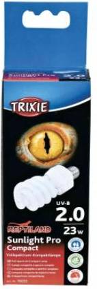 Trixie Reptiland Sunlight Pro Compact 2.0 Uv-B Lamp 23 WATT 6X6X15.2 CM