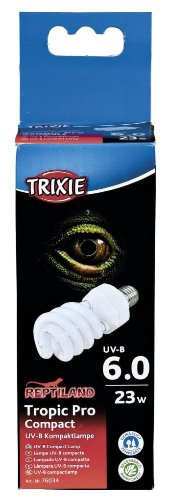 Trixie Reptiland Tropic Pro Compact 6.0 Uv-B Lamp 23 WATT 6X6X15.2 CM