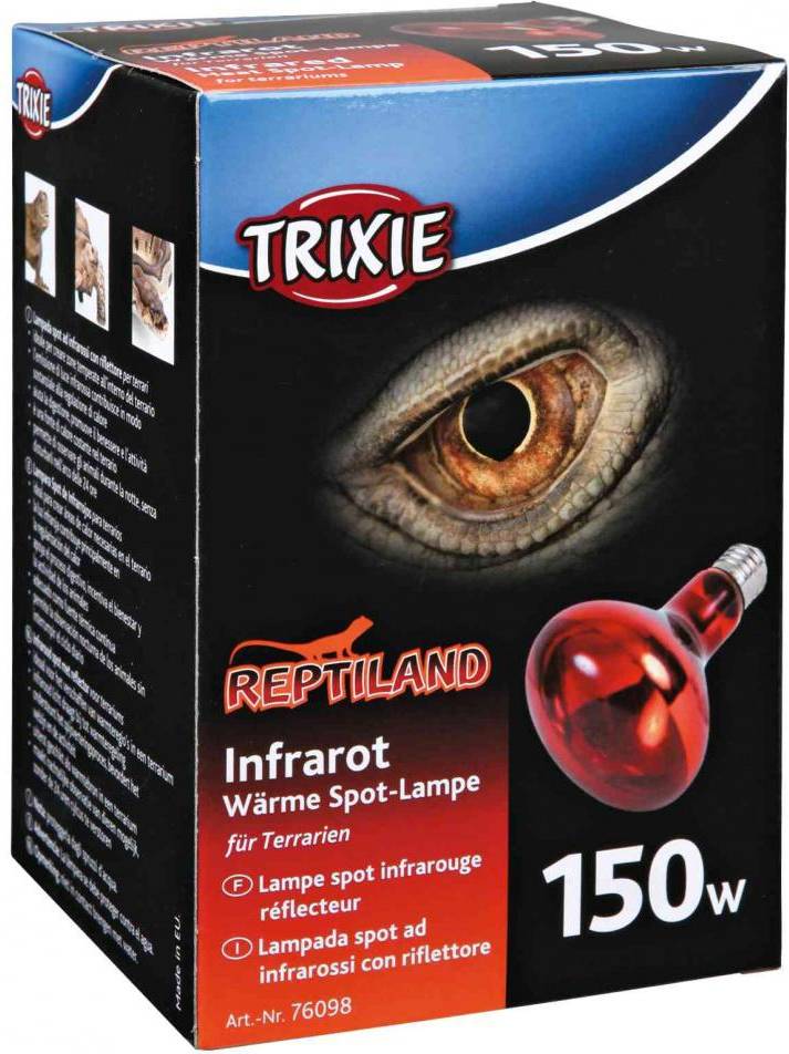 Trixie Reptiland Warmtelamp Infrarood 150 WATT 9.5X9.5X13 CM 3ST
