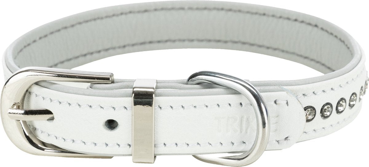 Trixie Halsband Hond Active Comfort Met Strass Steentjes Leer Roze 20-24X1.2 CM