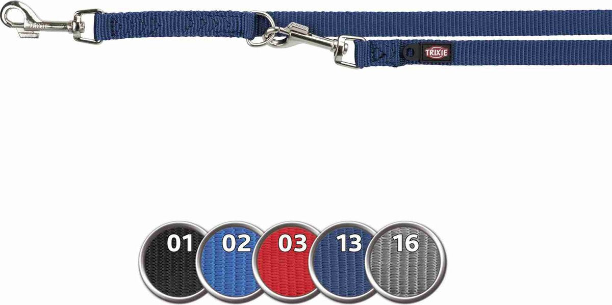 Trixie Hondenriem Premium Verstelbaar Royal Blauw 300X2 CM