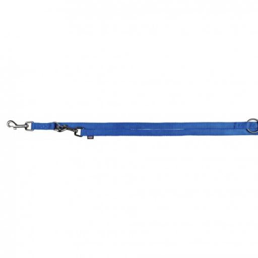 Trixie Hondenriem Premium Dubbelgestikt Verstelbaar Royal Blauw 200X1 CM