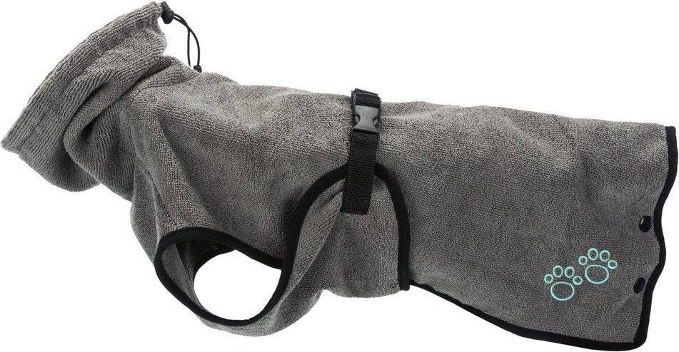 Trixie Badjas Hond Badstof Grijs 30 CM