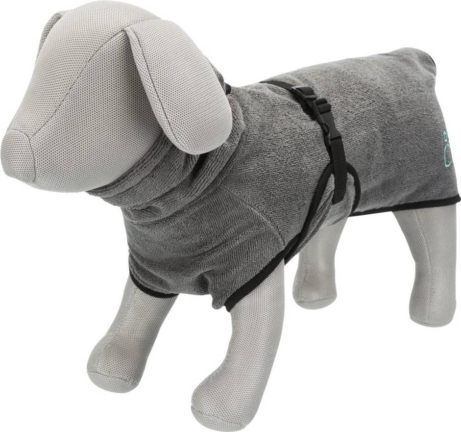 Trixie Badjas Hond Badstof Grijs 40 CM