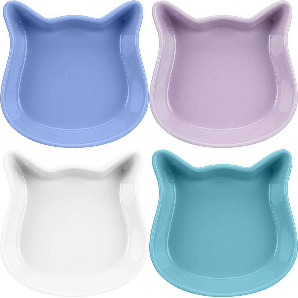 Trixie Voerbak Kattenkop Assorti 12 CM 4 ST