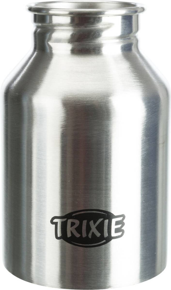 Trixie Drinkfles Rvs Met Plastic Drinkbakje Assorti 300 ML 3ST