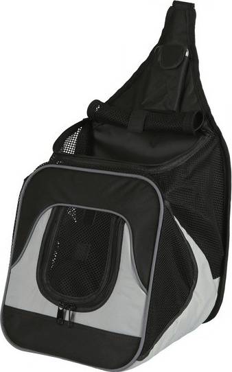 Trixie Hondentas Savina Buik Zwart / Grijs 30X33X26 CM