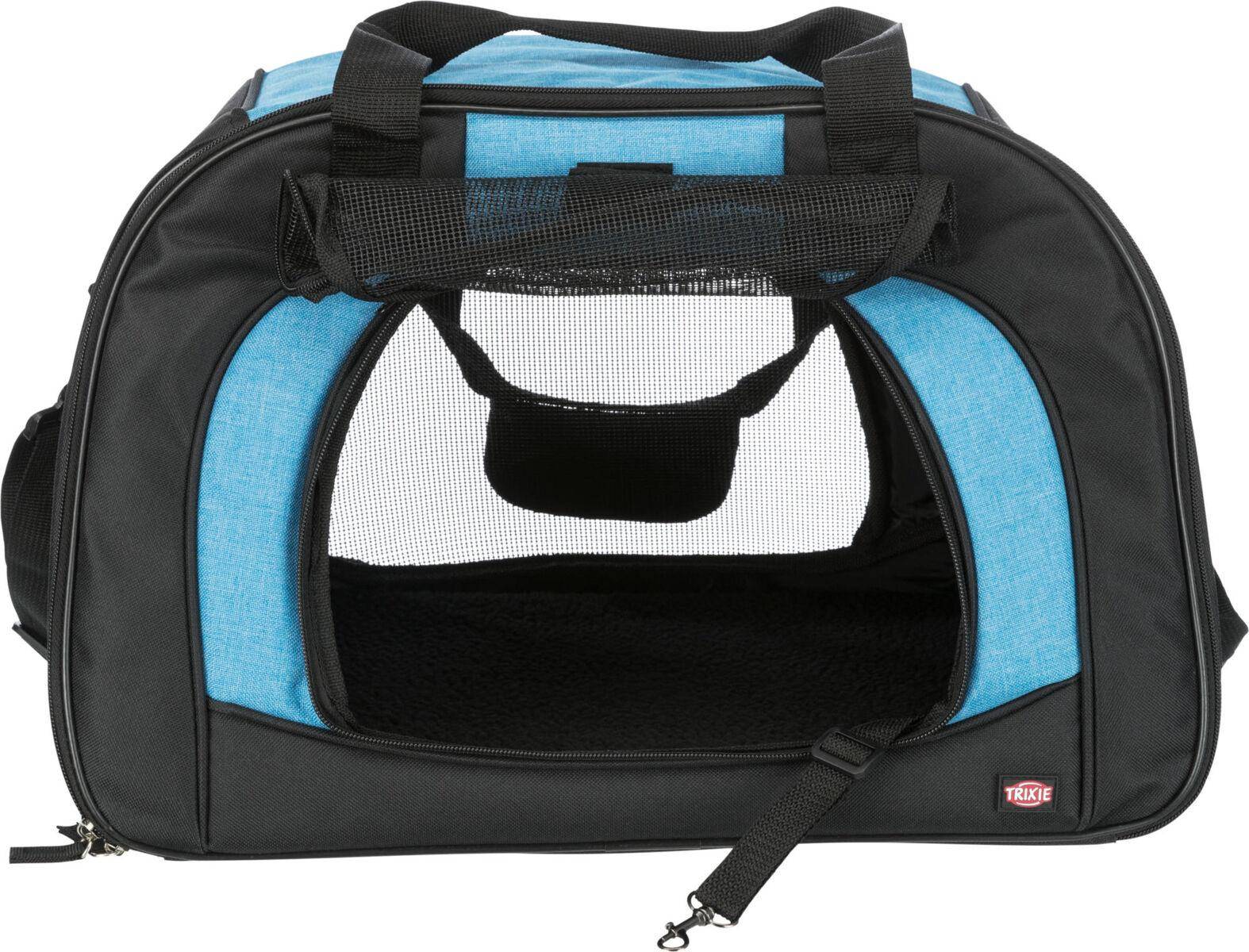 Trixie Hondentas Kilian Zwart / Blauw 31X32X48 CM