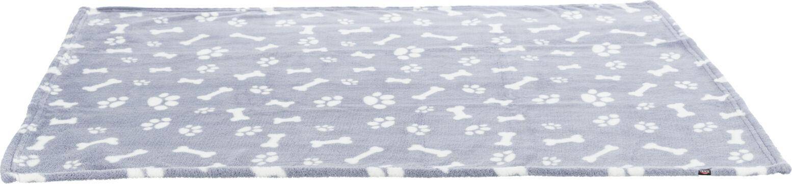 Trixie Hondendeken Kenny Fleece Bot / Pootjes Grijs 150X100 CM