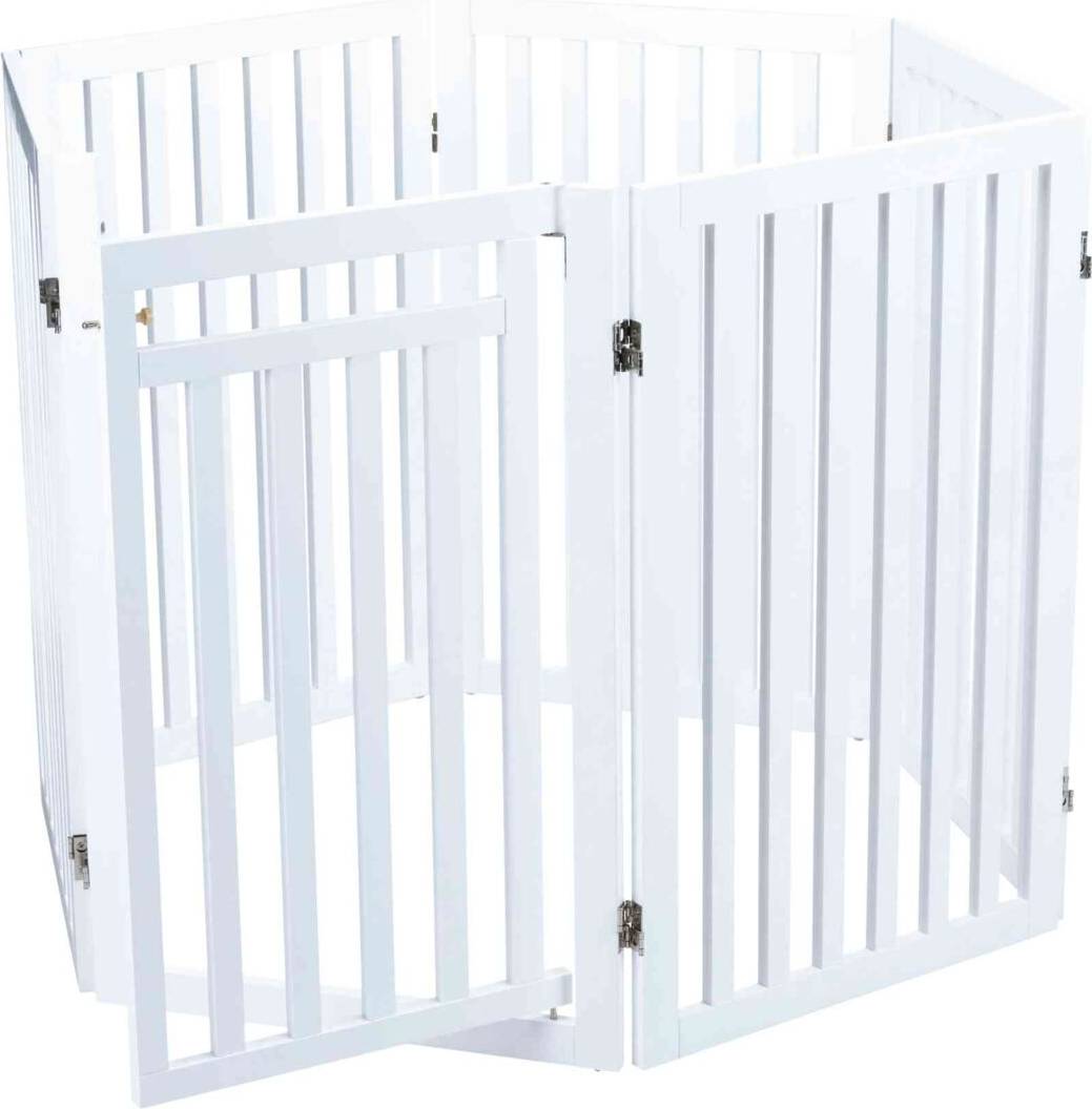 Trixie Hondenhek Met Deur Wit 60-160 X 81 CM