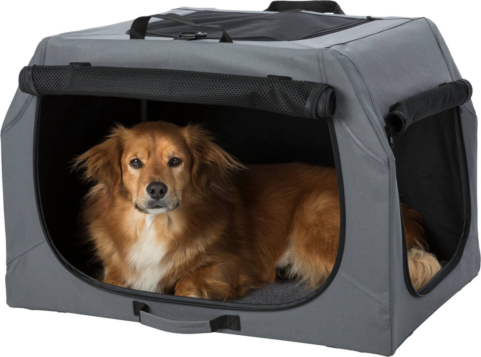 Trixie Soft Kennel Easy Reisbench Grijs 71X51X49 CM