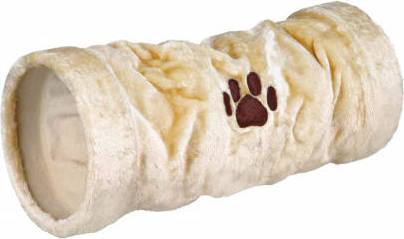 Trixie Speeltunnel Pluche Grijs 60X22 CM