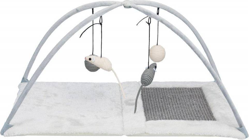 Trixie Krabmat Met Speeltjes Aan Koord Grijs 60X33X42 CM