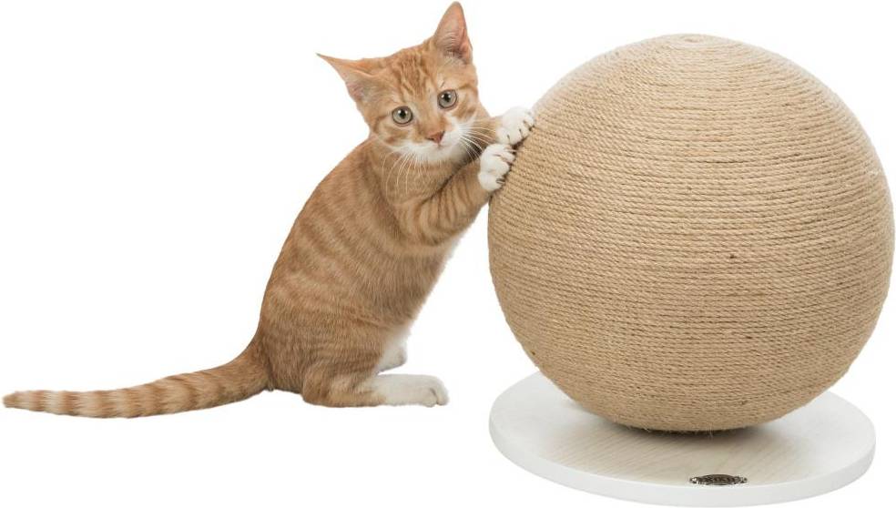 Trixie Krabpaal Bal Op Voet Jute / Hout 29X29X31 CM