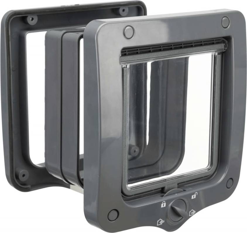 Trixie 4-Weg Kattenluik Met Tunnel Wit 22X20 CM