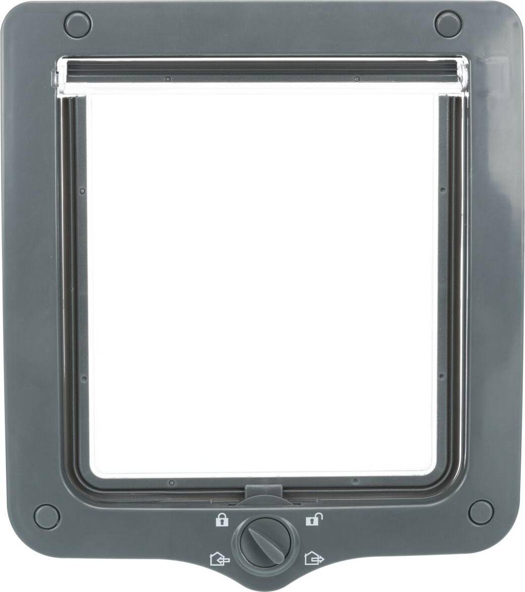 Trixie 4-Weg Kattenluik Xl Inclusief Tunnelstuk Wit 24X28 CM