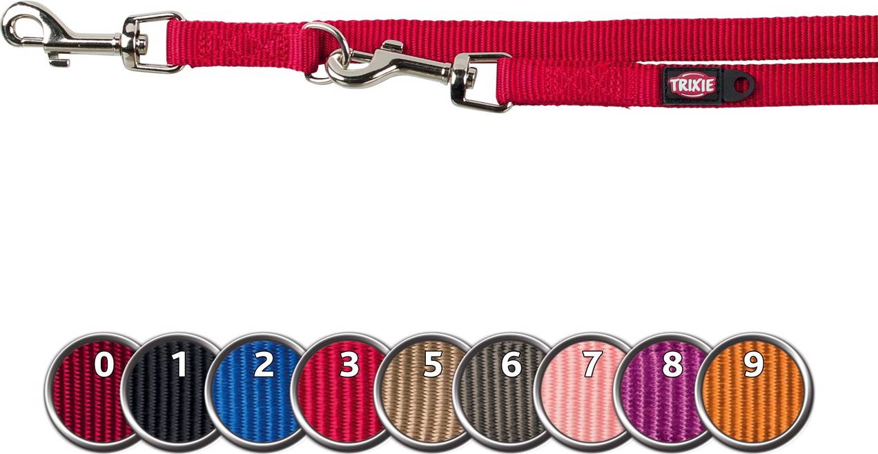 Trixie Hondenriem Premium Verstelbaar Nylon Grafiet Grijs 200X2 CM