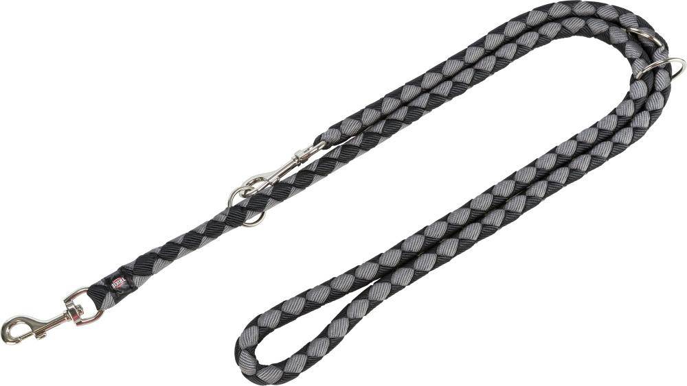 Trixie Hondenriem Cavo Verstelbaar Zwart 200X1.8 CM