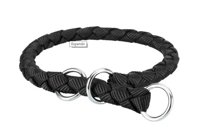 Trixie Halsband Hond Cavo Anti Trek Zwart 35-41X1.2 CM